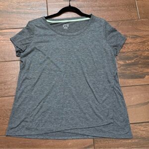 Womens Calvin Klein Performance Tshirt Sz L Wicking Gray